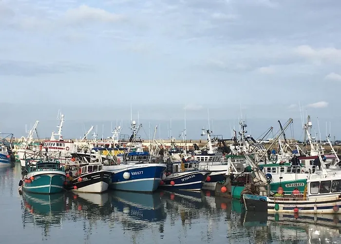 La Maison Bleue Semesterbostad Port-en-Bessin-Huppain